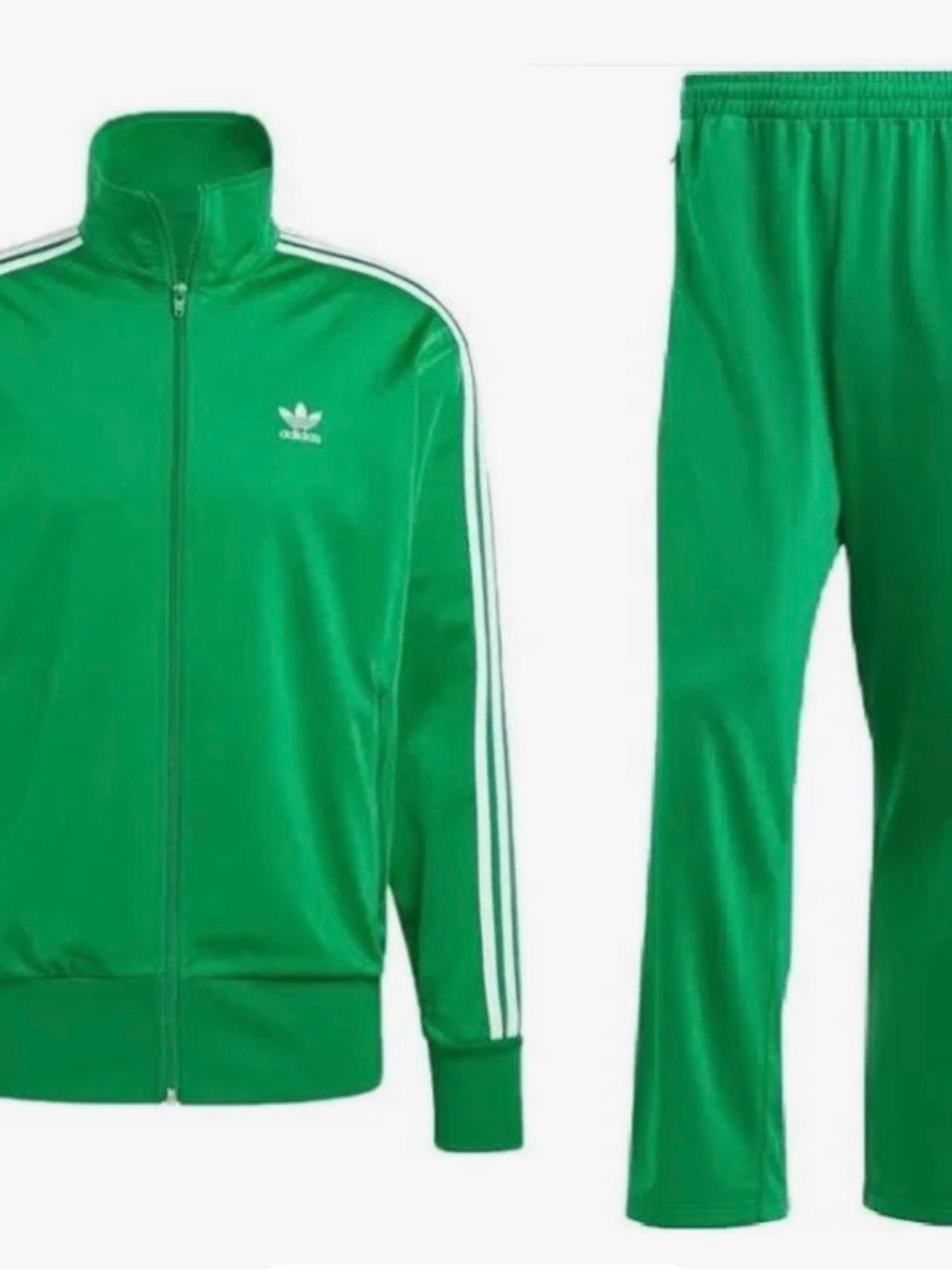 adidas Green Track Jacket and Pants Set
